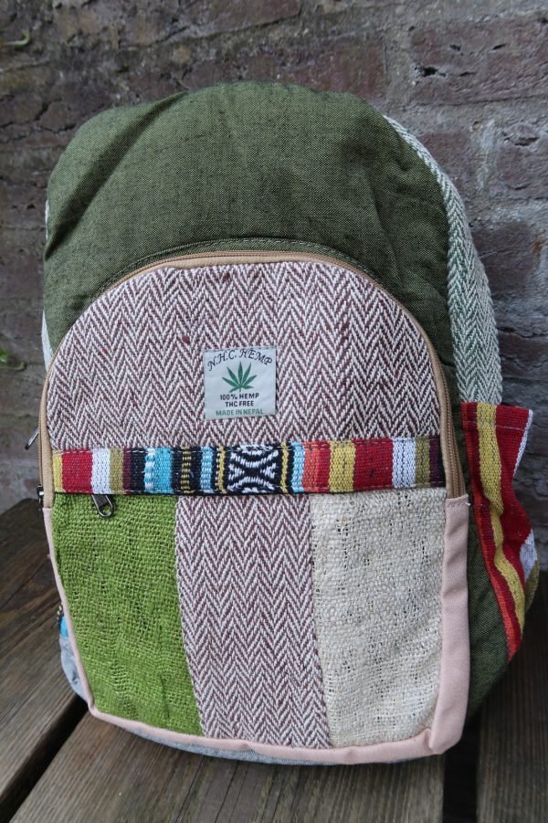 Fairtrade backpack Hand crafted multi color