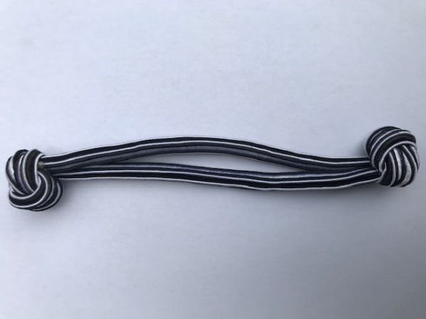 Haarelastieken gekleurd geknoopt knoop design zwart wit