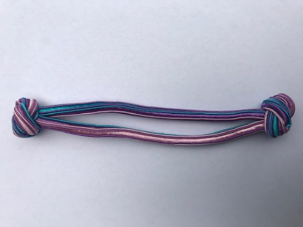 Kleurenmix haar clips geknoopt design elastiek blauw paars