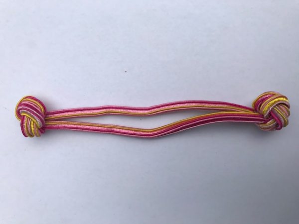 hair tie elastic rubber roze geel