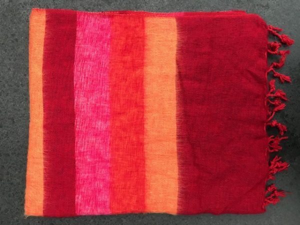 Yakwol sjaal handgemaakt omslagdoek yoga meditatie kleed