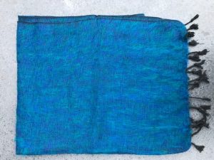 Yakwol sjaal handgemaakt omslagdoek yoga meditatie kleed