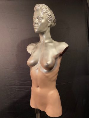 Vintage design display doll vrouwen torso borst hoofd beeld Aad Verboom
