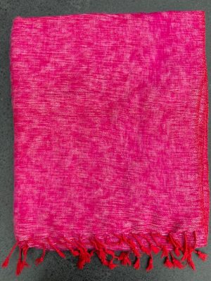 Sjaal van Yakwol Jakwol Shawls of Yakwool Fairtrade roze wit